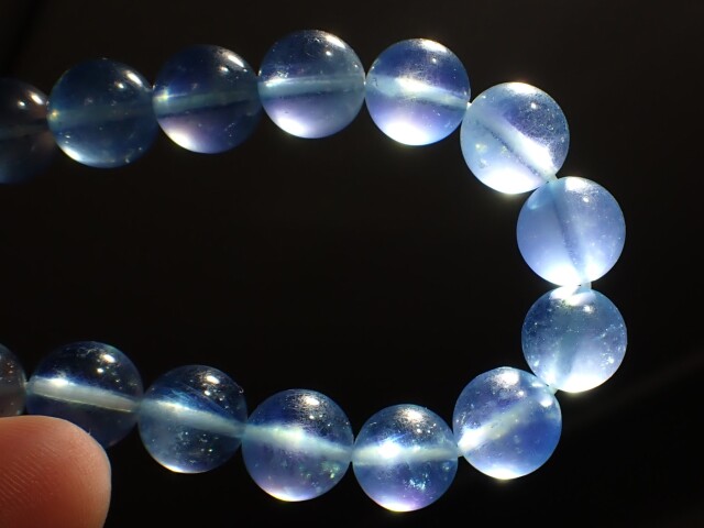 専用です　カラーチェンジアクアマリンブレスレット　大玉 カラーチェンジアクアマリンブレスレット大玉