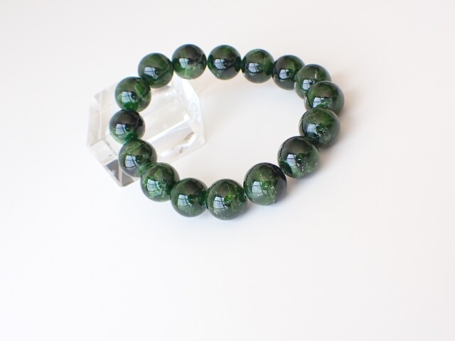 高品質❣️クロムダイオプサイト　ブレスレット 楽天市場】クロムダイオプサイト ブレスレット 10.7mm 18.5cm