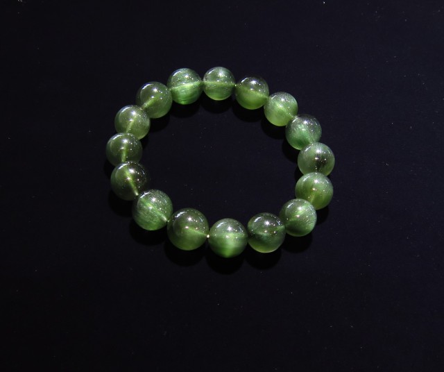AB1367 【稀少】 アクチノライトインクォーツSA 13mm