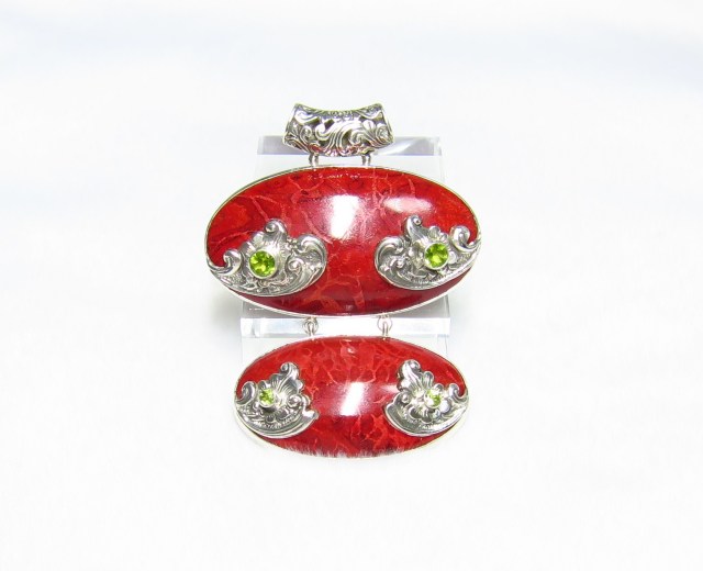 KE0038 【限定入荷】 インドネシア産 赤珊瑚 ペンダントトップ